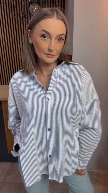 Koszula w paski oversize WIYA - Viola