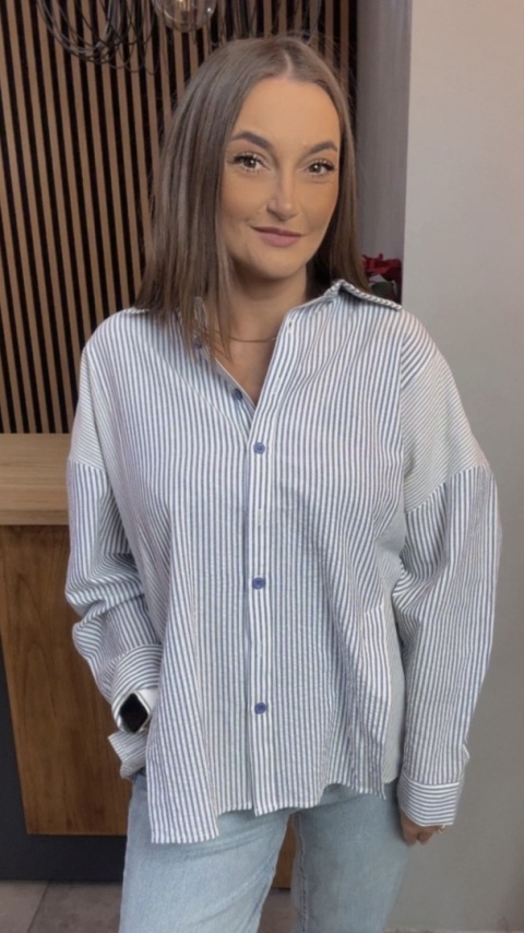 Koszula w paski oversize WIYA - Viola