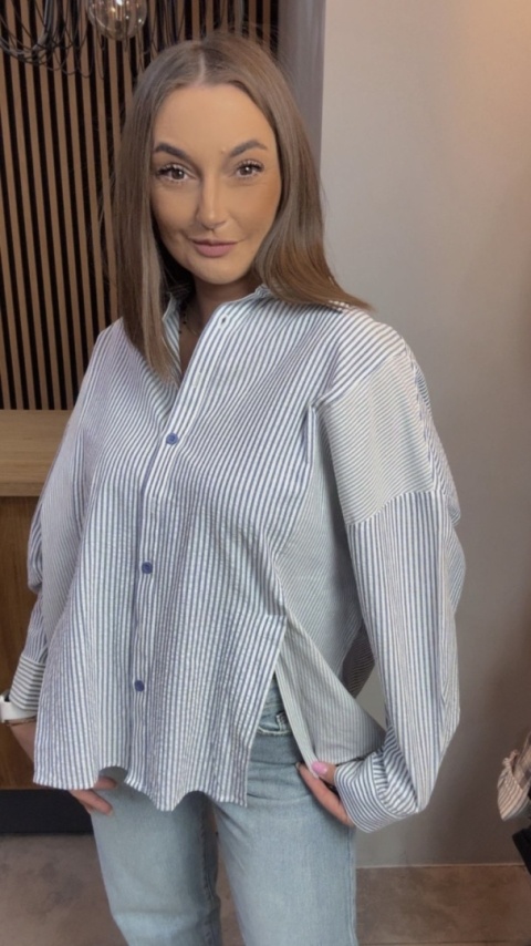 Koszula w paski oversize WIYA - Viola