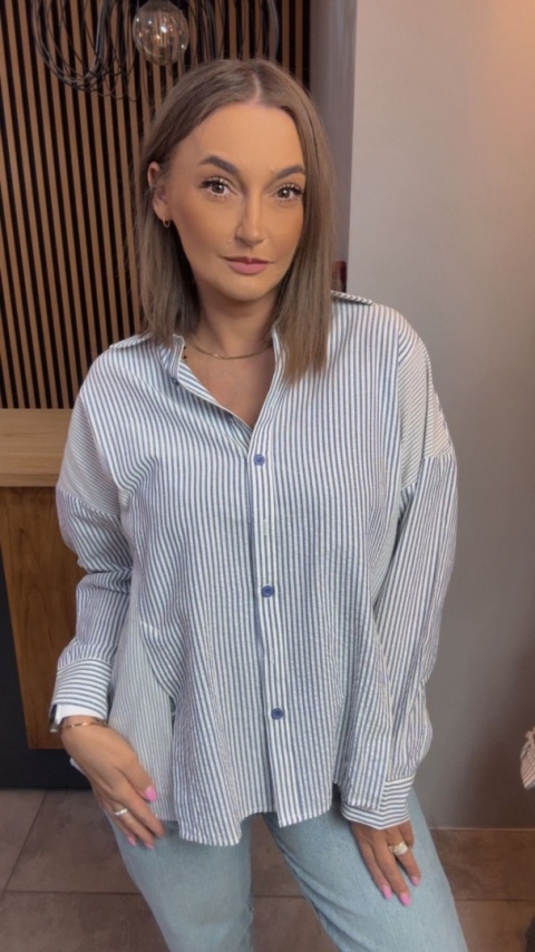 Koszula w paski oversize WIYA - Viola