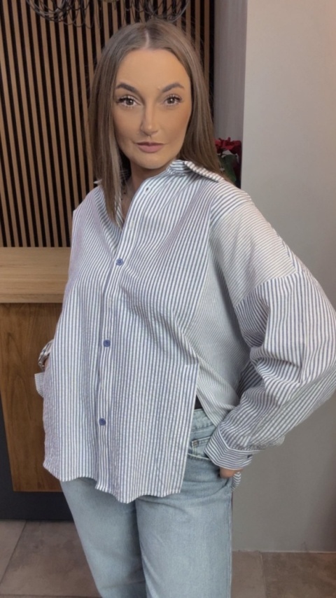 Koszula w paski oversize WIYA - Viola
