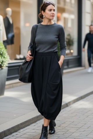 Spódnico-Spodnie Wendy Trendy z zakładkami