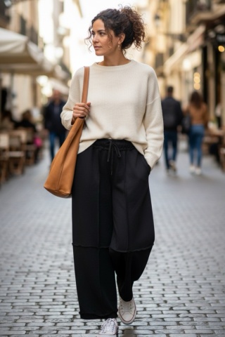 Spodnie Wendy Trendy z surowymi szwami - oversize, nowoczesny krój