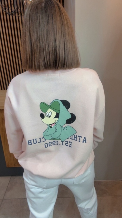 Bluza JOY Mickey Club - Pudrowy Róż