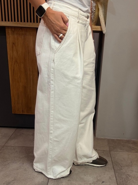 Jeansy wide leg Gioya & Co. - Bianco