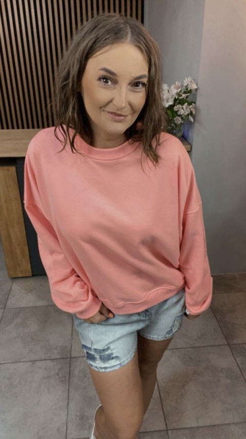Bluza Basic Lenoshka Morela Bluza Basic Lenoshka Morela