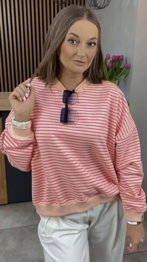 Bluza w paski Lenoshka Red Bluza w paski Lenoshka Red