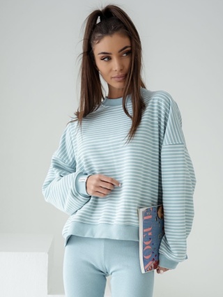 Bluza w paski Lenoshka Turkus