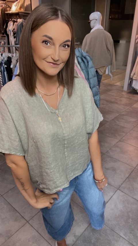 Bluzka Li Lu – 100% Len – Fango Bluzka Li Lu – 100% Len – Fango