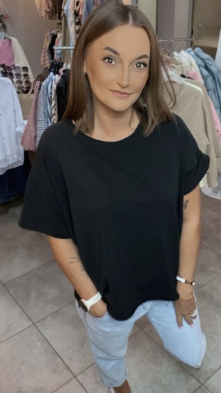Bluzka surowa Wendy Trendy – Czarna