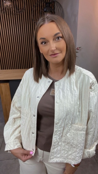Kurtka Smiling Queen Napy Beżowa