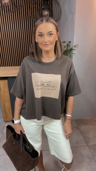 T-shirt – “This is a distance” Czekolada