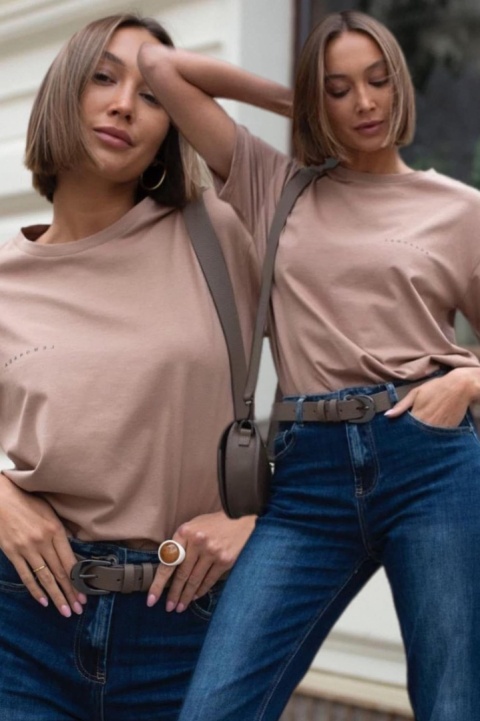 T-shirt basic LEMONADA Mocca T-shirt basic LEMONADA Mocca