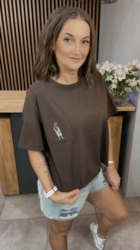 T-shirt bawełniany Feiwemokai Czekolada T-shirt bawełniany Feiwemokai Czekolada