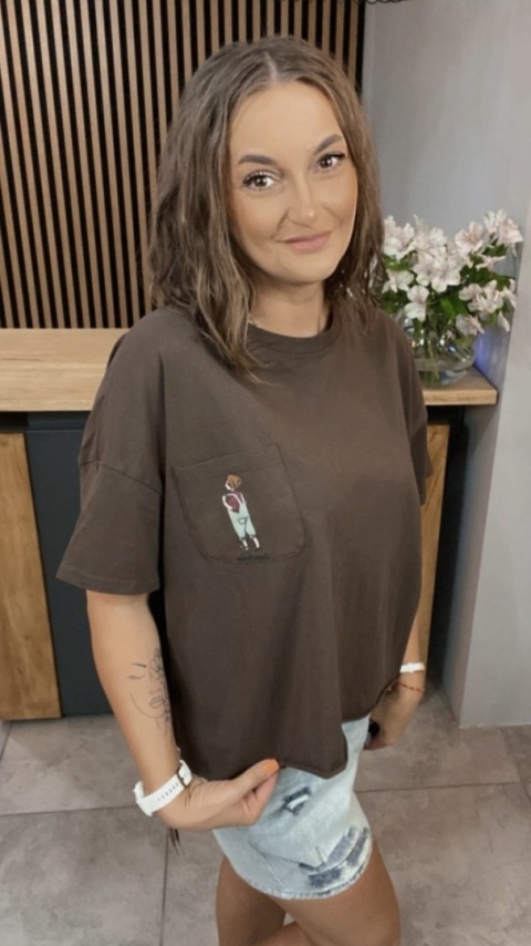 T-shirt bawełniany Feiwemokai Czekolada T-shirt bawełniany Feiwemokai Czekolada