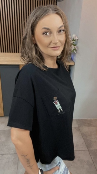T-shirt bawełniany Feiwemokai Czarny