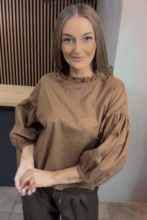 Bluzka bufka Wendykei - Karmel