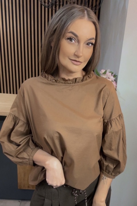 Bluzka bufka Wendykei - Karmel
