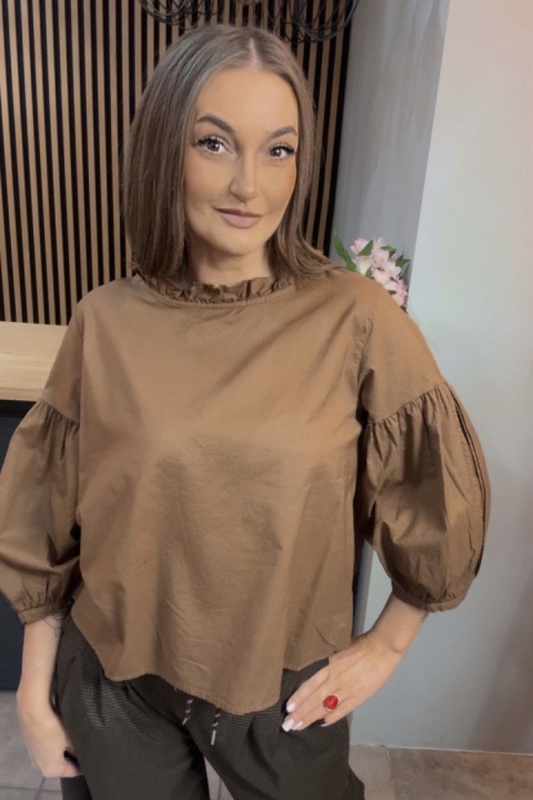 Bluzka bufka Wendykei - Karmel