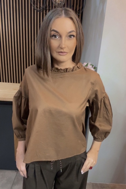 Bluzka bufka Wendykei - Karmel