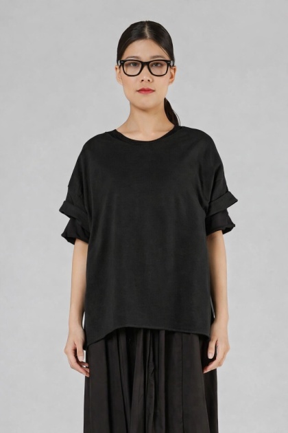 Bluzka surowa Wendy Trendy - Czarna