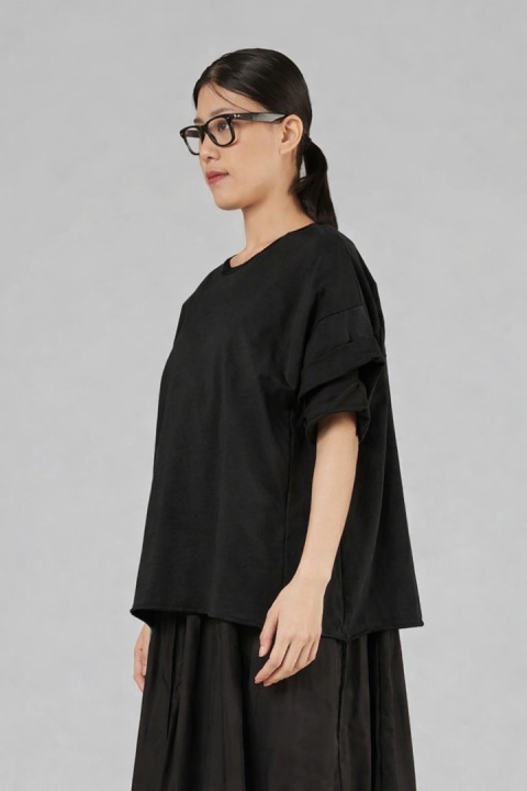 Bluzka surowa Wendy Trendy - Czarna
