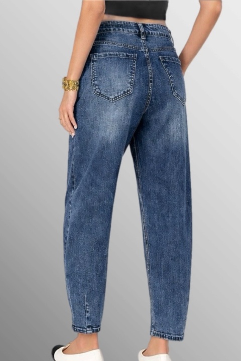 Jeansy Balloon AD'ORO - Mid Blue