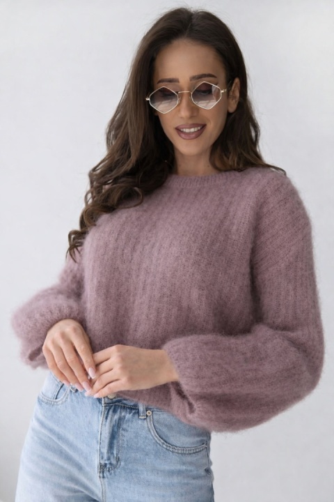 Sweter dzwonek z kid moheru - CXL Collection - Fango