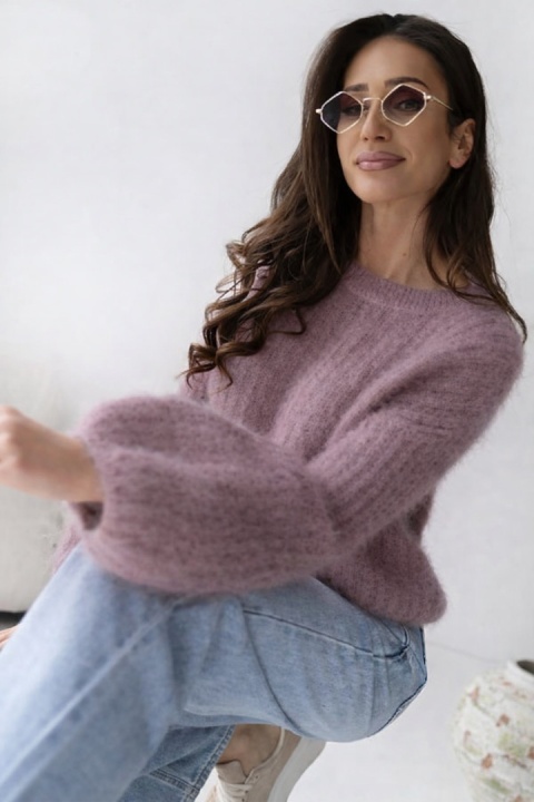 Sweter dzwonek z kid moheru - CXL Collection - Fango