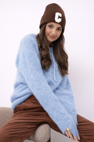 Sweter z kapturem CXL Collection - Baby Blue