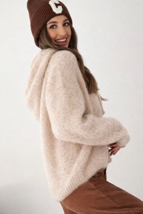 Sweter z kapturem CXL Collection - Beżowy