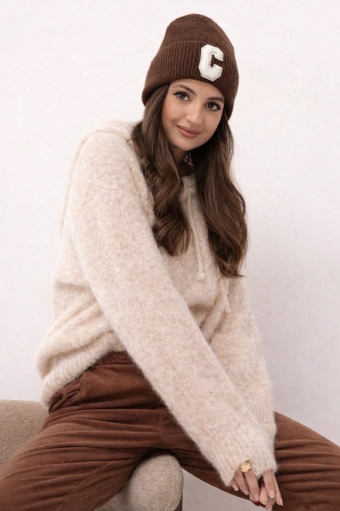 Sweter z kapturem CXL Collection - Beżowy
