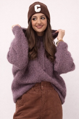 Sweter z kapturem CXL Collection - Fango