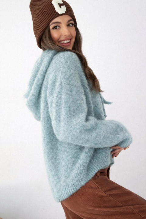 Sweter z kapturem CXL Collection - Miętowy