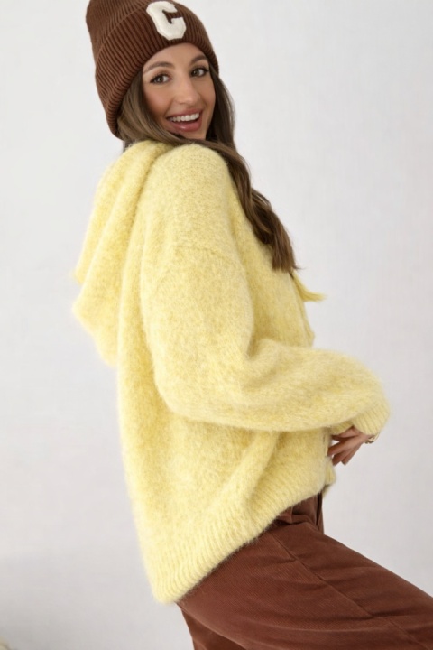 Sweter z kapturem CXL Collection - Żółty
