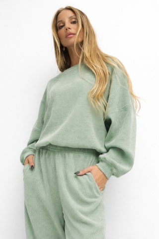 Komplet sztruksowy Lenoshka - Matcha