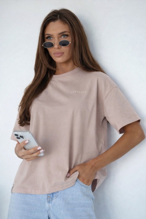 T-shirt Klasyczny Basic Lenoshka Mocca
