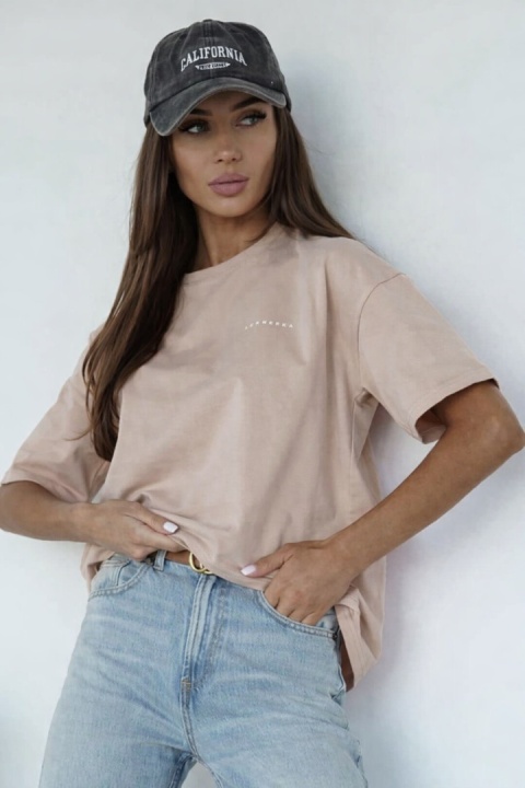 T-shirt Klasyczny Basic Lenoshka Mocca
