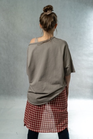 Bluzka oversize Bella - Fango