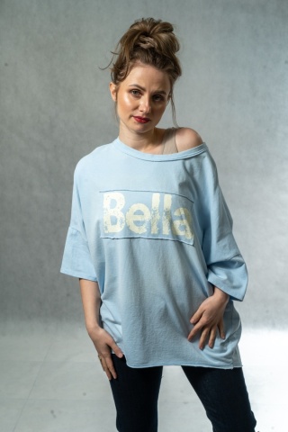 Bluzka oversize Bella - Baby Blue
