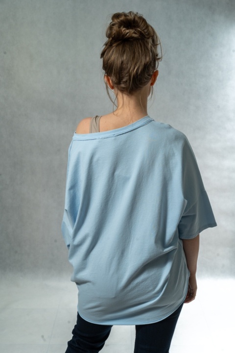 Bluzka oversize Bella - Baby Blue
