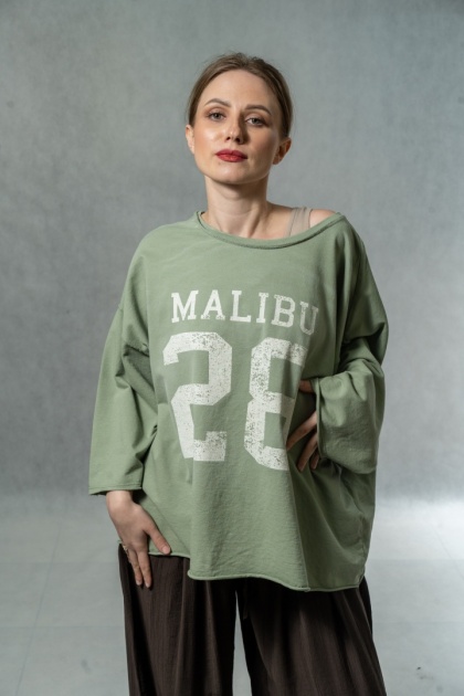 Bluzka oversize MALIBU 28 - Zielona