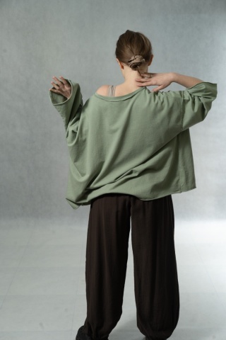 Bluzka oversize MALIBU 28 - Zielona