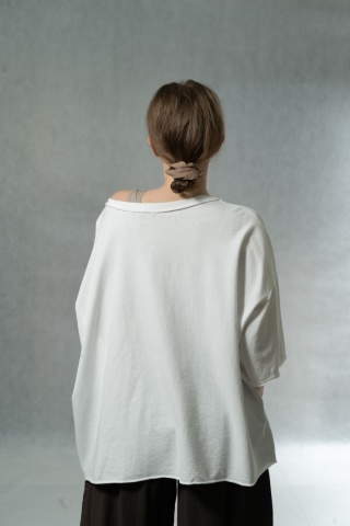 Bluzka oversize MALIBU 28 - Biała