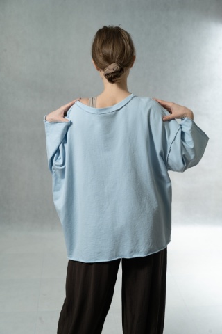 Bluzka oversize MALIBU 28 - Baby Blue