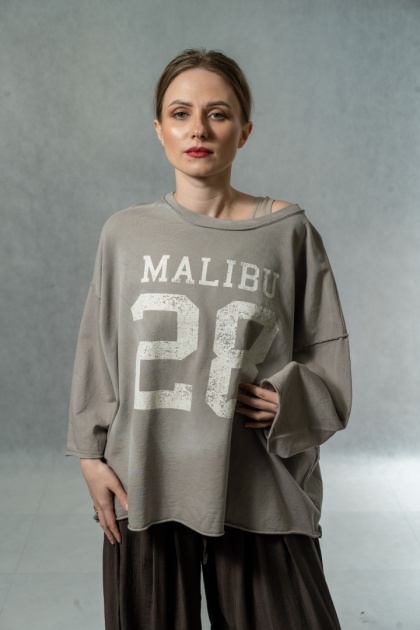 Bluzka oversize MALIBU 28 - Fango