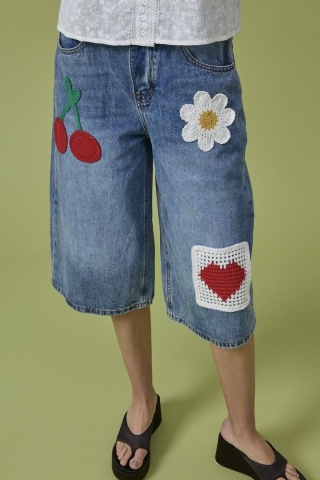 Spodenki bermudy jeansowe Wiya