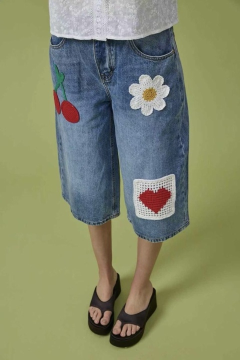 Spodenki bermudy jeansowe Wiya