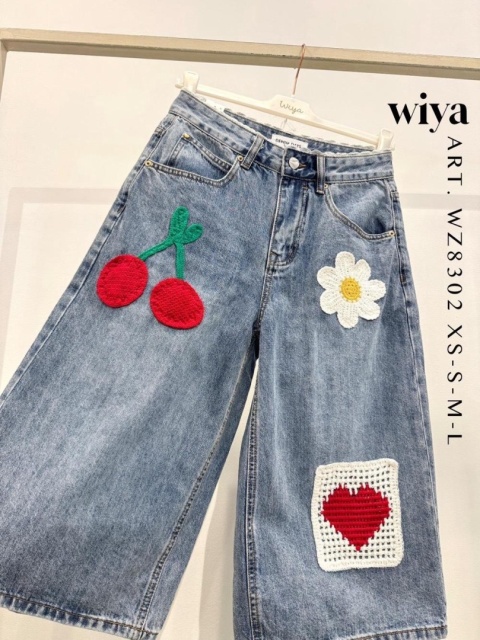 Spodenki bermudy jeansowe Wiya