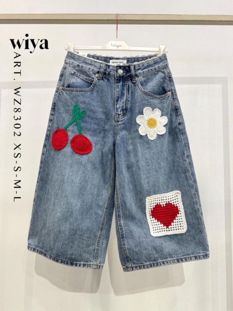 Spodenki bermudy jeansowe Wiya